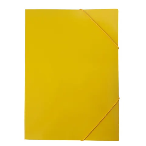 Dosar, Carton, cu Elastic, Lac UV, 235 x 325 mm, 350 gsm, Galben