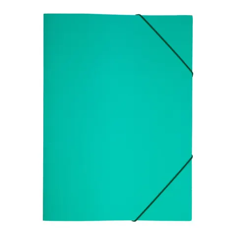 Mapă, carton, cu elastic, lac UV, 235 x 325 mm, 350 g/m2, verde