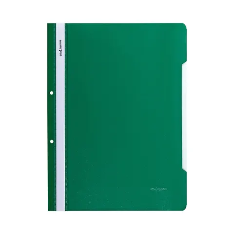 Dosar Office 1, PP, perforat, verde, 12 bucăți