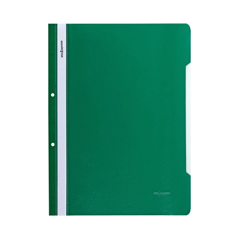 Mapa Office 1, PP, perforată, verde, 50 bucăți