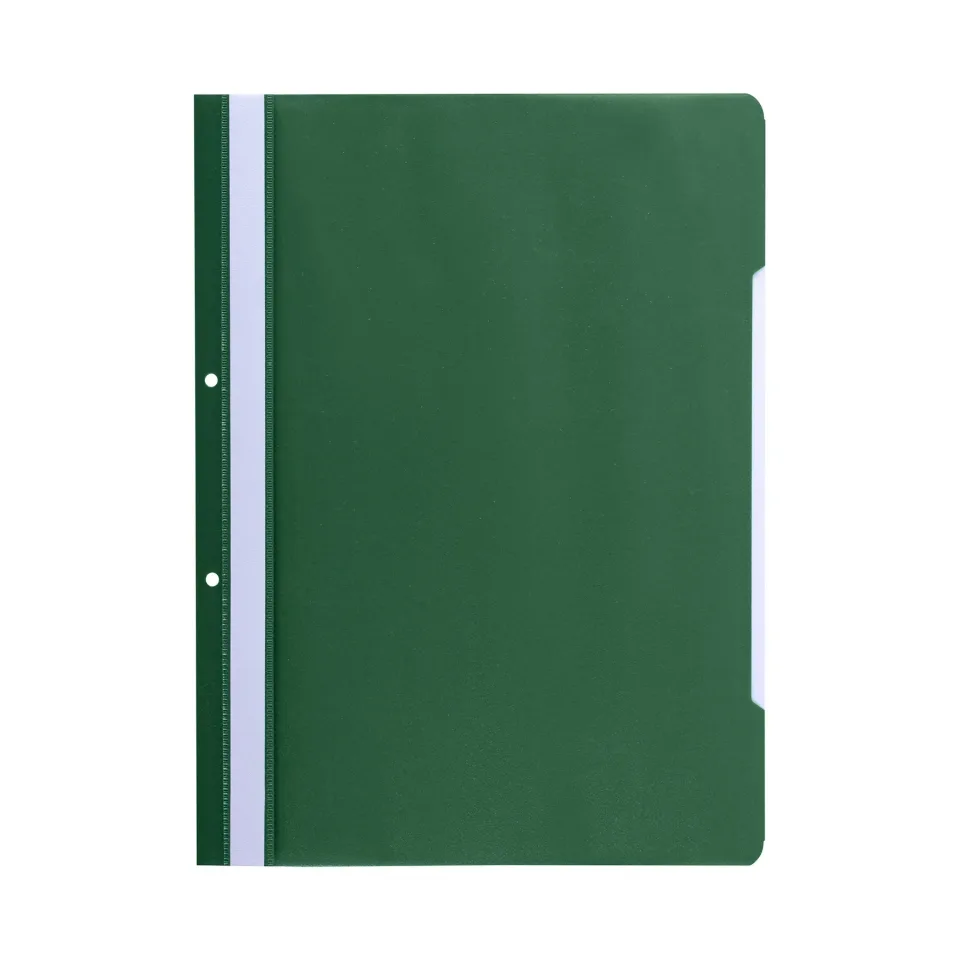 Dosar Economy, PP, perforat, verde, 50 buc.