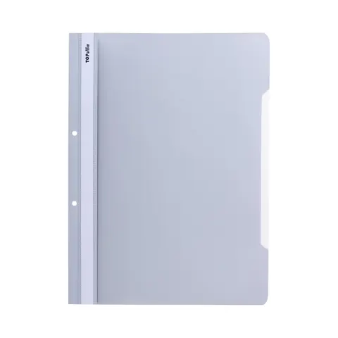 Dosar Top Office, PP, cu perforație, Gri, 50 bucăți