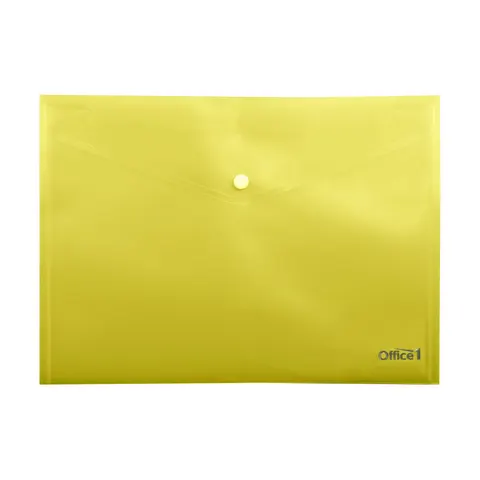 Office 1 Dosar, A4, cu capse, transparent, galben
