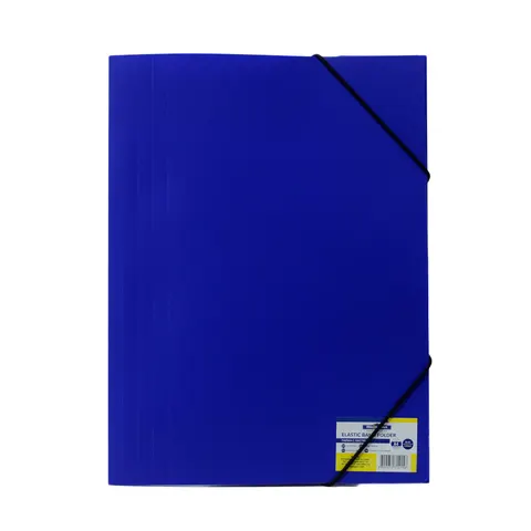 Dosar Office 1, PP, cu elastic, albastru