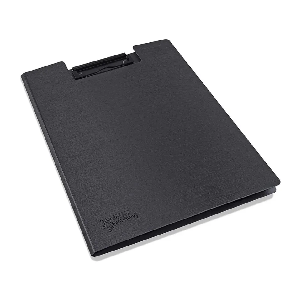 Rapesco Clipboard Germ-Savvy, PP, cu capac, negru