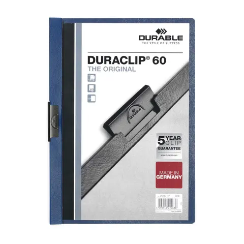 Mapa Durable Duraclip 60, A4, albastru închis