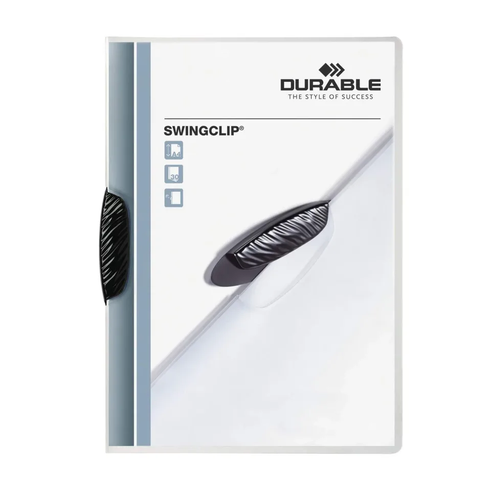 Dosar Durable Swingclip 30, A4, negru