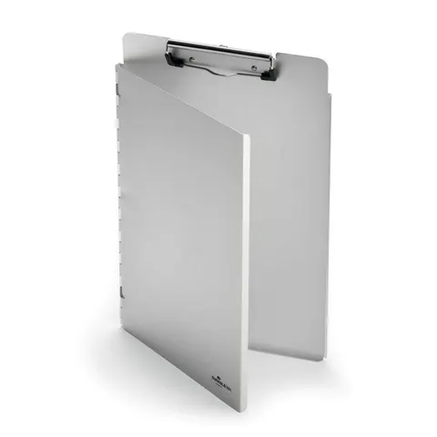Clipboard Durable, cu copertă, A4, aluminiu, argintiu