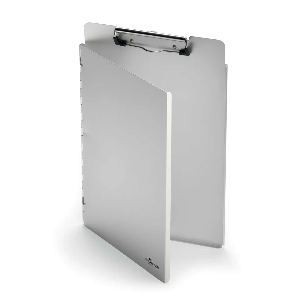 Clipboard Durable, cu copertă, A4, aluminiu, argintiu