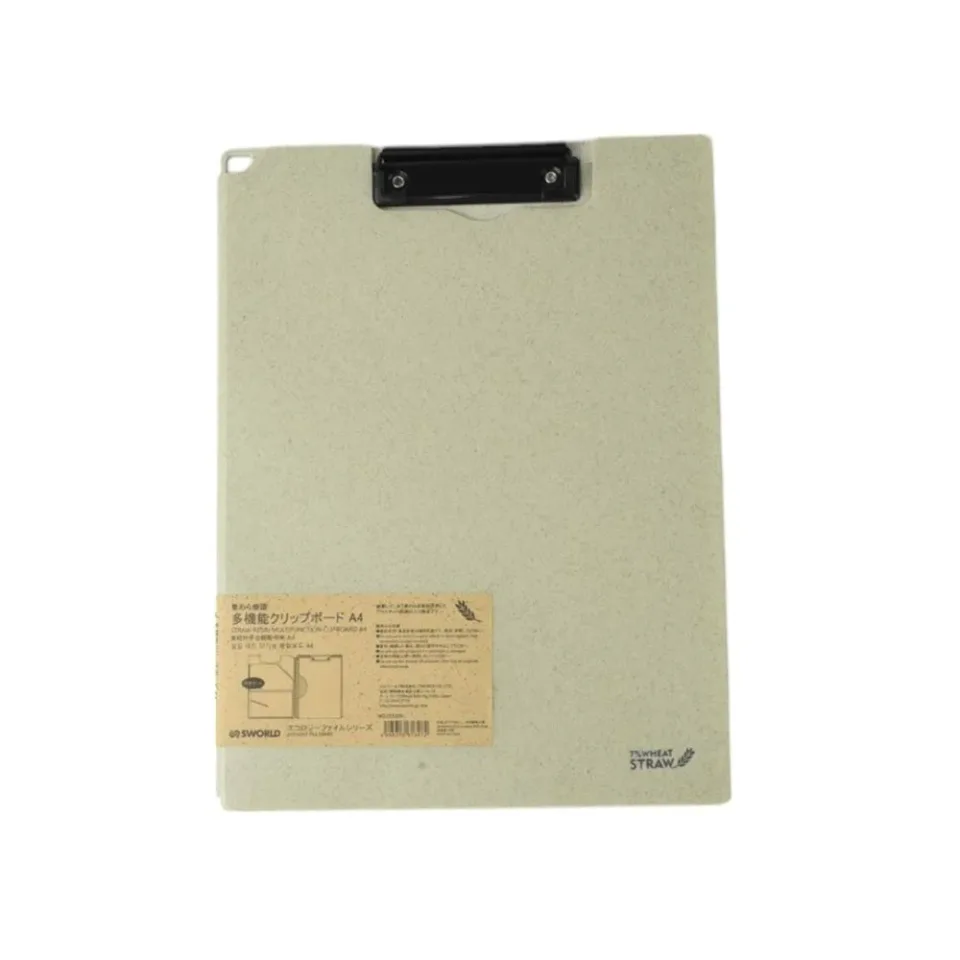 Sworld Clipboard Wheat Straw, cu copertă, verde