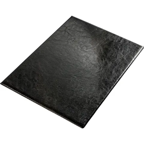 Panta Plast Dosar pentru certificate, imitație piele, negru