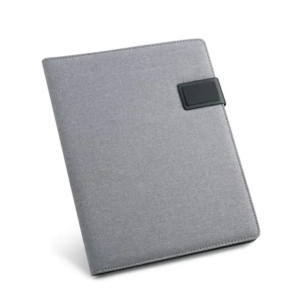 Dosar de conferință Hi!dea, A4, material textil, gri