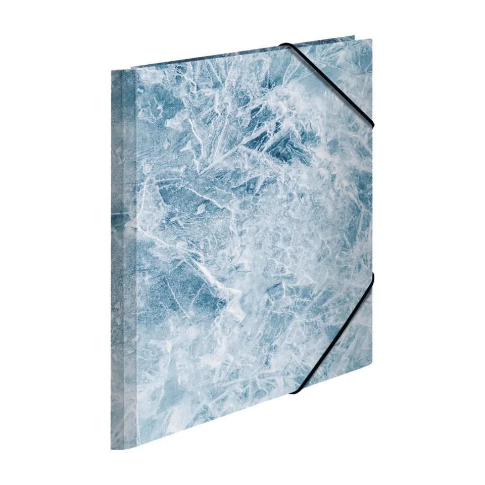 Herma Mapă Nature, carton, cu elastic, A4, gheață
