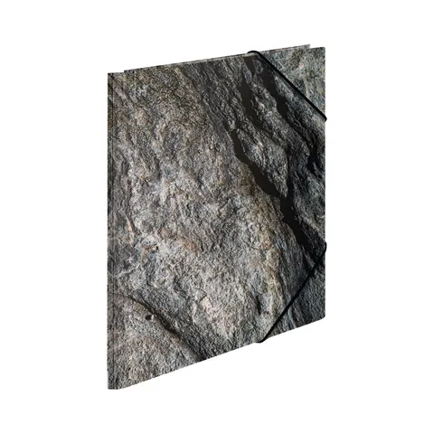 Dosar Herma Nature, carton, cu elastic, A4, stone