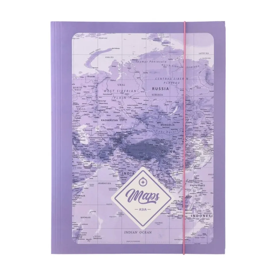 Biro Time Apex 10 Dosar, cu elastic, A4, 10 mm, mov