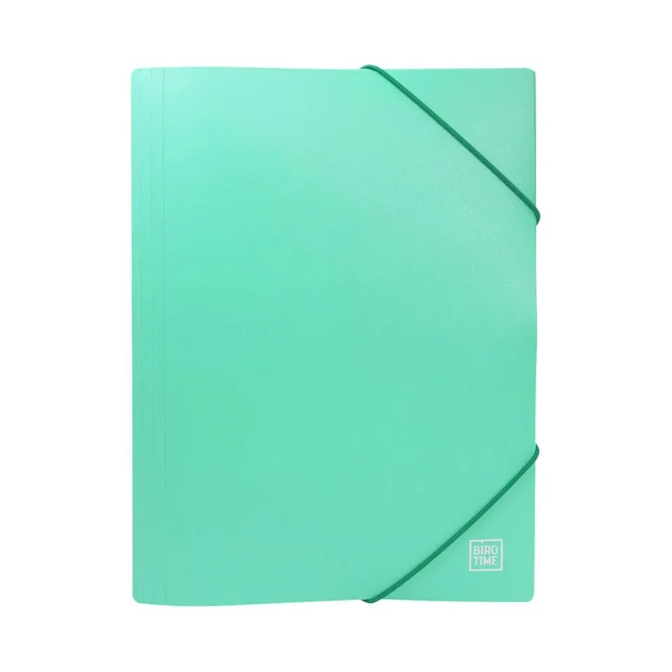 Dosar Biro Time Mapp, cu elastic, A4, verde