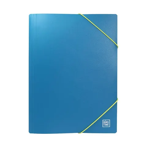 Dosar Biro Time Mapp, cu elastic, A4, albastru