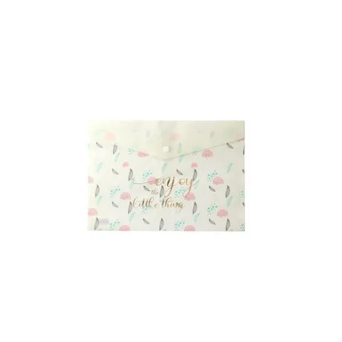 Biro Time Carta Plic tip dosar, cu nasture floral, A4, asortat, 1 buc