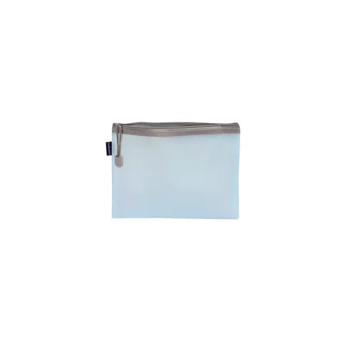 Office 1 Pouch Bloom, A5, cu fermoar, albastru cer