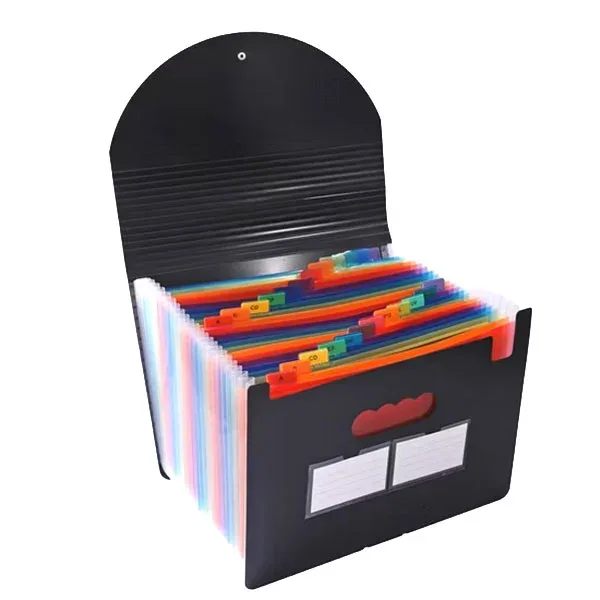 Foska Dosar tip acordeon, A4, 25 compartimente, negru