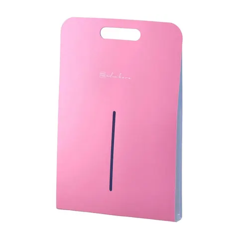 Dosar extensibil Biro Time Edinboro, cu 5 compartimente, vertical, roz