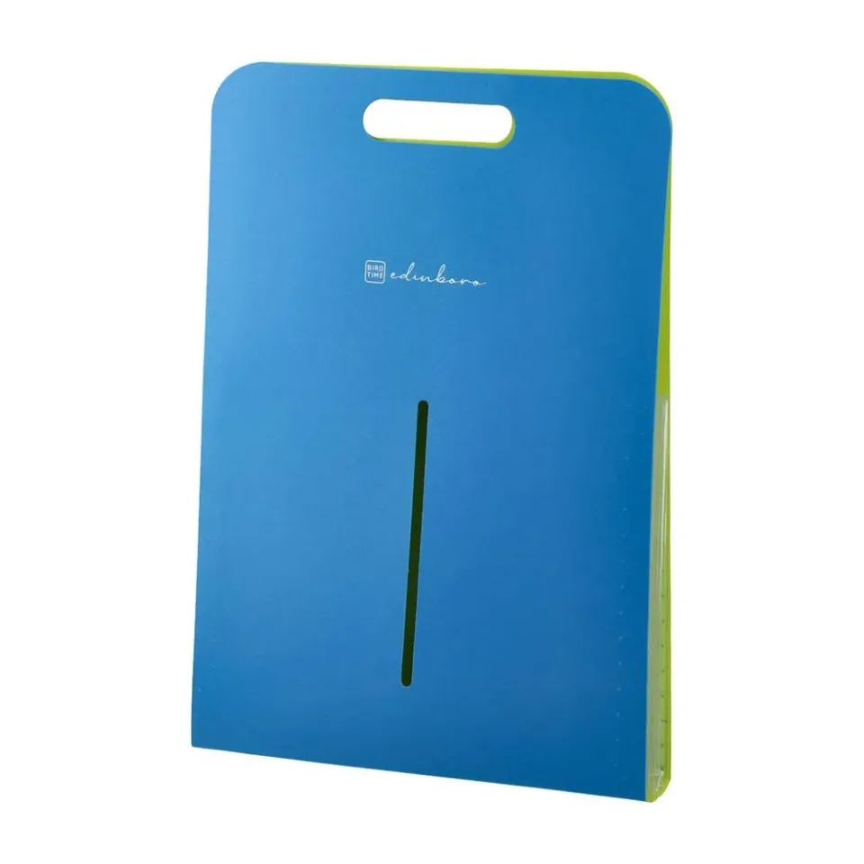 Biro Time Edinboro Dosar cu extensie, cu 5 compartimente, vertical, albastru