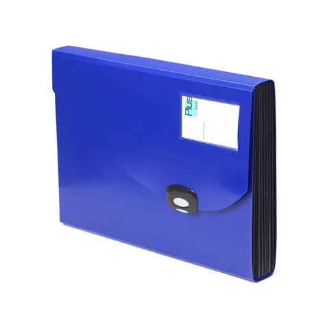Dosar Rapesco, tip acordeon, cu 13 compartimente, A4+, albastru