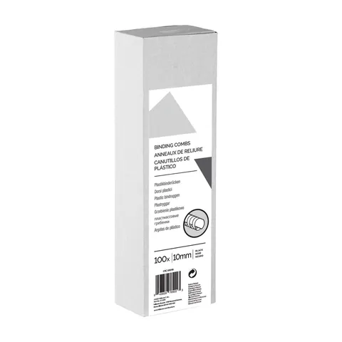Spirale Fellowes pentru îndosariere, 10 mm, negru, 100 buc.