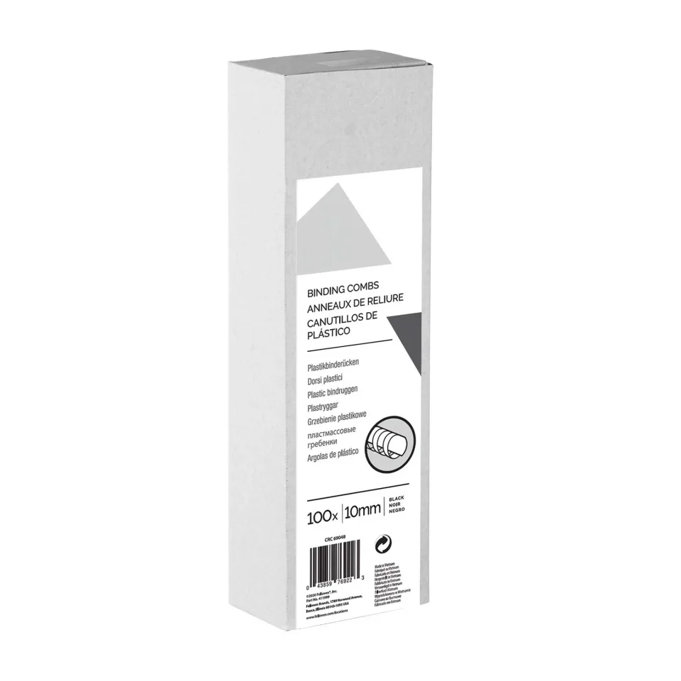 Spirale Fellowes pentru îndosariere, 10 mm, negru, 100 buc.