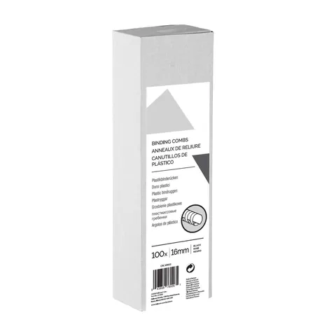 Spirale Fellowes pentru legare, 16 mm, negre, 100 buc.