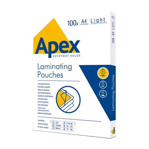 Folie de laminare Apex, A4, 80 µm, 100 buc.