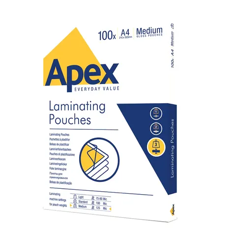 Folie de laminare Apex, A4, 125 µm, 100 buc