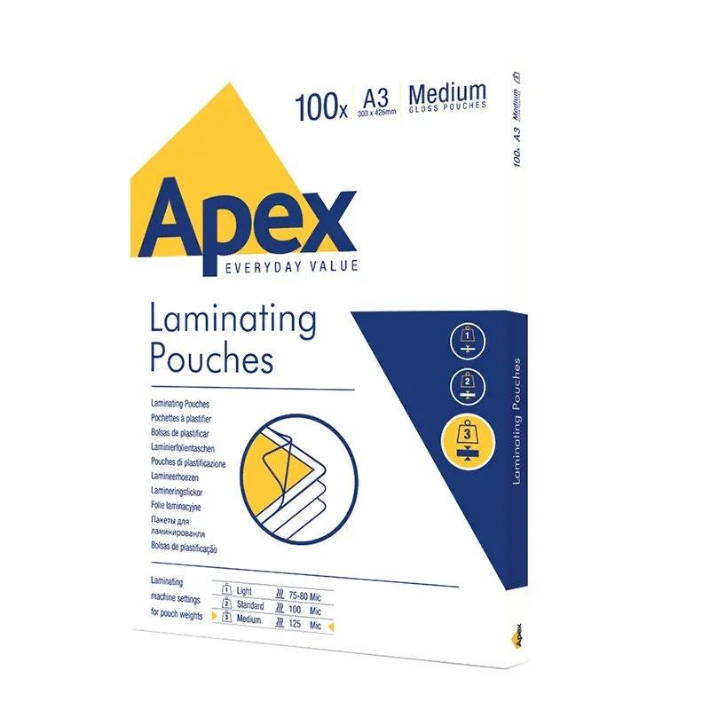 Folie de laminare Apex, A3, 125 ?m, 100 buc.