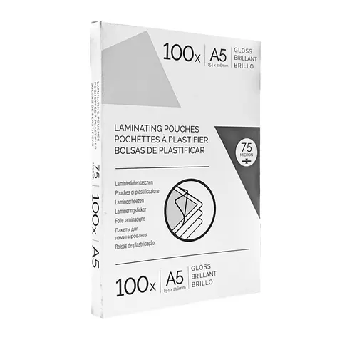 Fellowes Folii de laminare, A5, 75 µm, 100 buc.