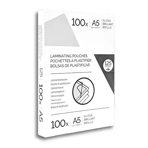 Fellowes Folii de laminare, A5, 125 microni, 100 bucăți