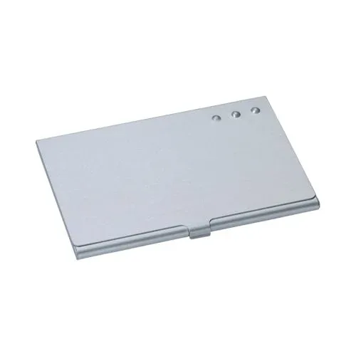 Cutie pentru cărți de vizită 3 puncte, metal, argintiu
