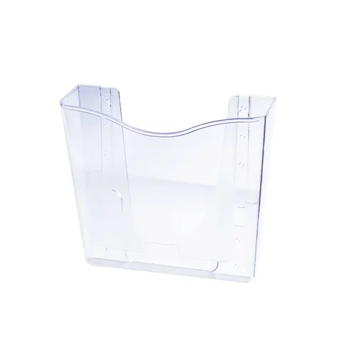 Suport pentru broșuri KEJEA, montat pe perete, vertical, A5, transparent