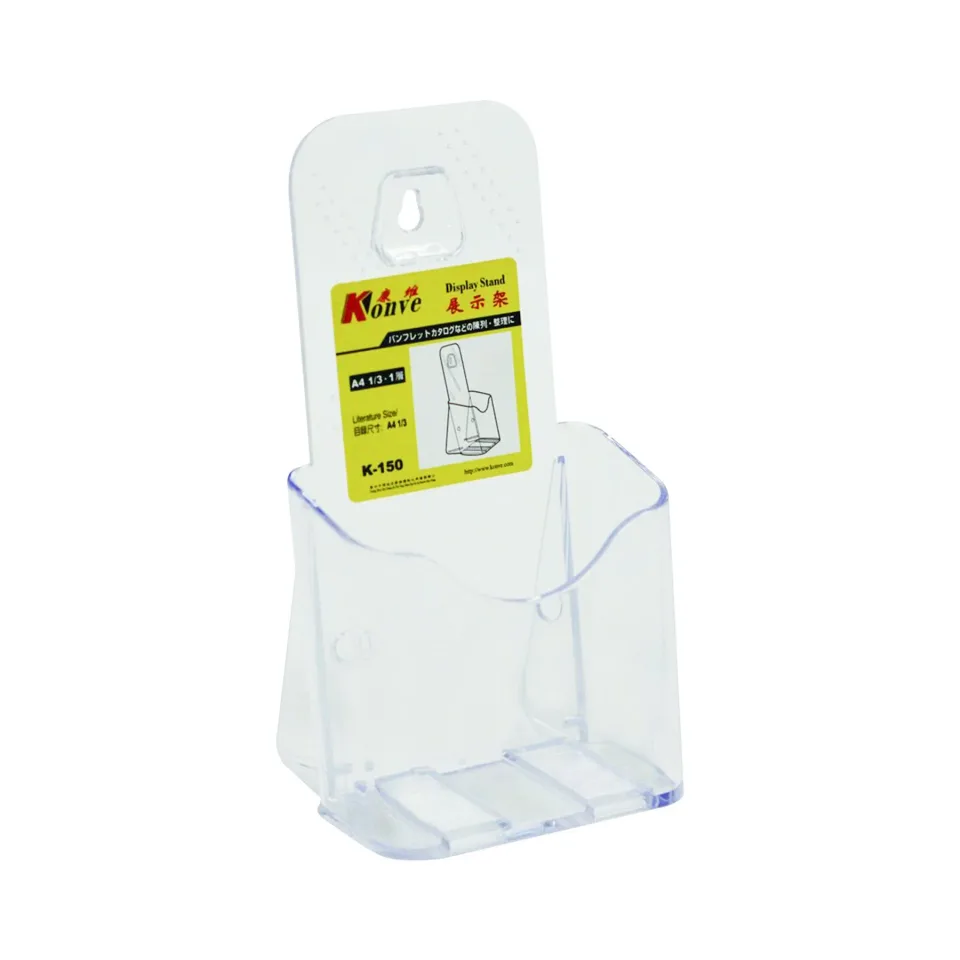Suport brosuri KEJEA, vertical, 99 x 210 mm, transparent