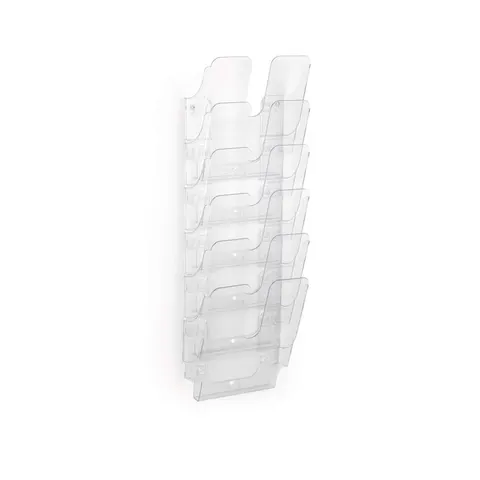 Durable Suport de perete Flexiplus, vertical, 6 x A4, transparent