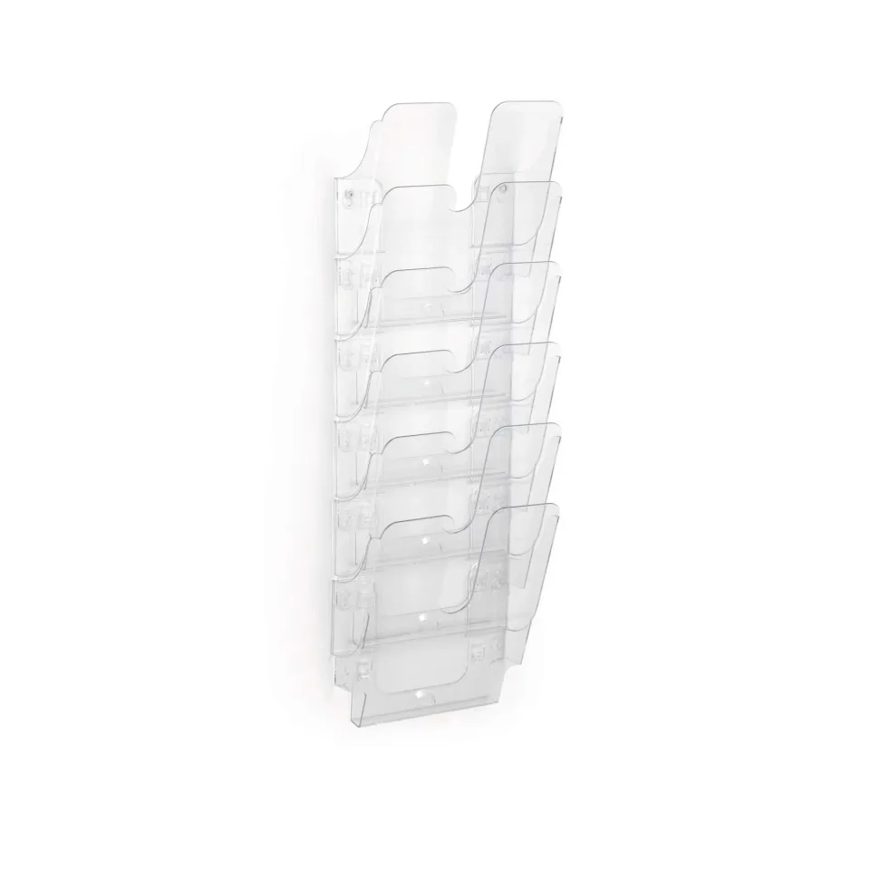 Durable Suport de perete Flexiplus, vertical, 6 x A4, transparent