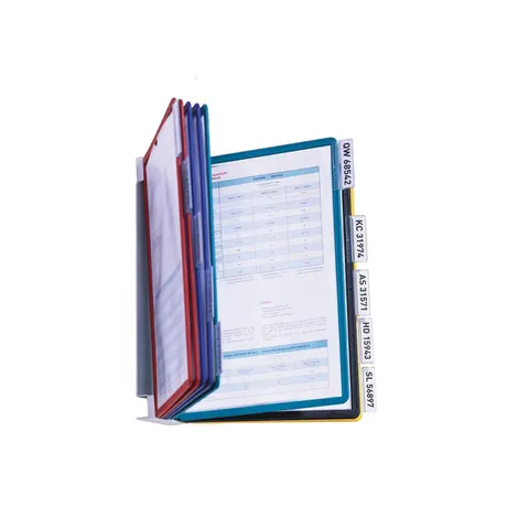 Sistem de informații Durable Vario Wall, A4, cu 10 buzunare, asortate