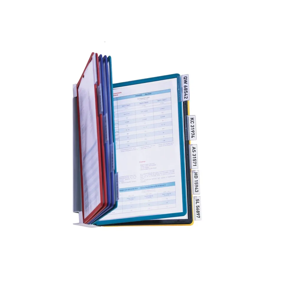 Sistem de informații Durable Vario Wall, A4, cu 10 buzunare, asortate