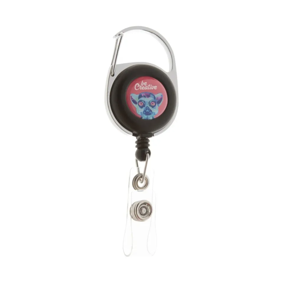Cool Badge reel Yo-Yo, rotund, cu carabinieră Hooky