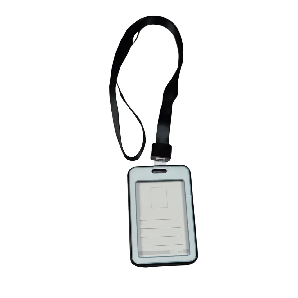 Ecuson KEJEA cu snur, dublu față, vertical, 54 ? 85 mm, negru