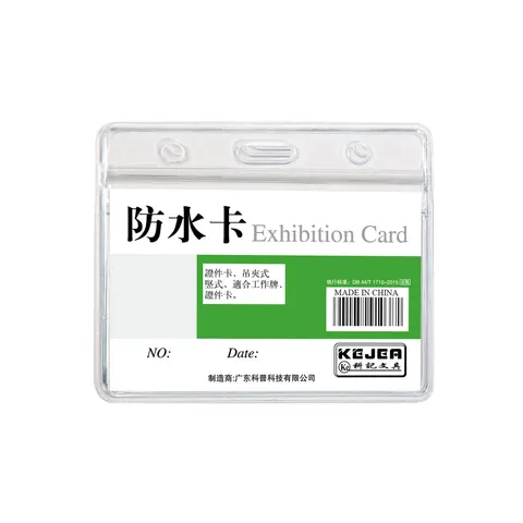 KEJEA Ecuson, impermeabil, orizontal, 95 x 58 mm, transparent