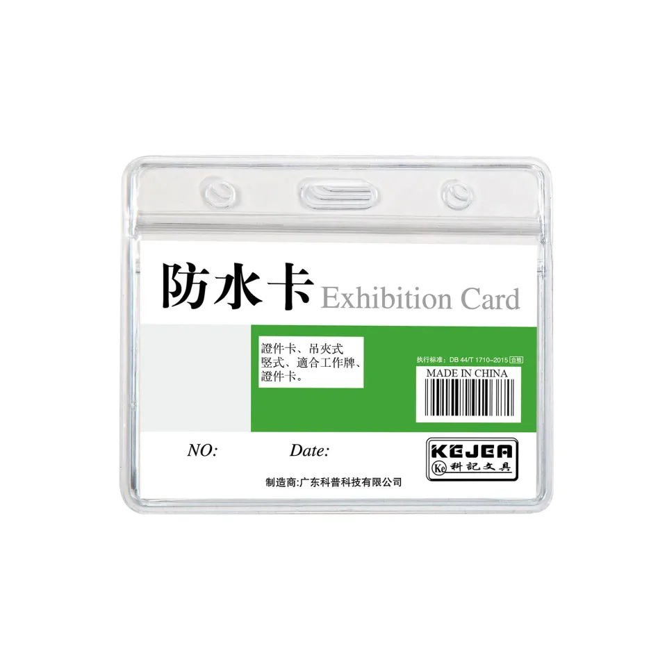 KEJEA Ecuson, impermeabil, orizontal, 95 x 58 mm, transparent