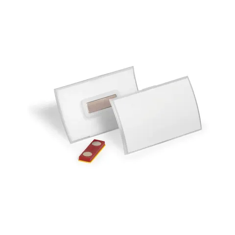 Durable Badge Click Fold, magnetic, orizontal, 54 x 90 mm, 10 bucăți