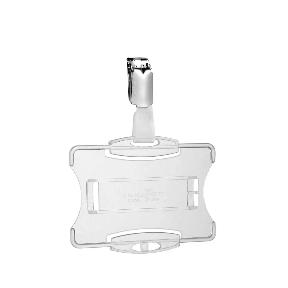 Durable Ecuson ID, orizontal, plastic, pentru 1 card, transparent, 10 buc.