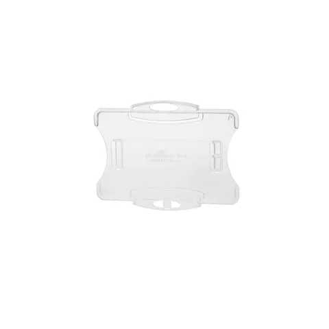 Suport de ecuson Durable, orizontal, din plastic, pentru 1 card, transparent, 10 bucăți