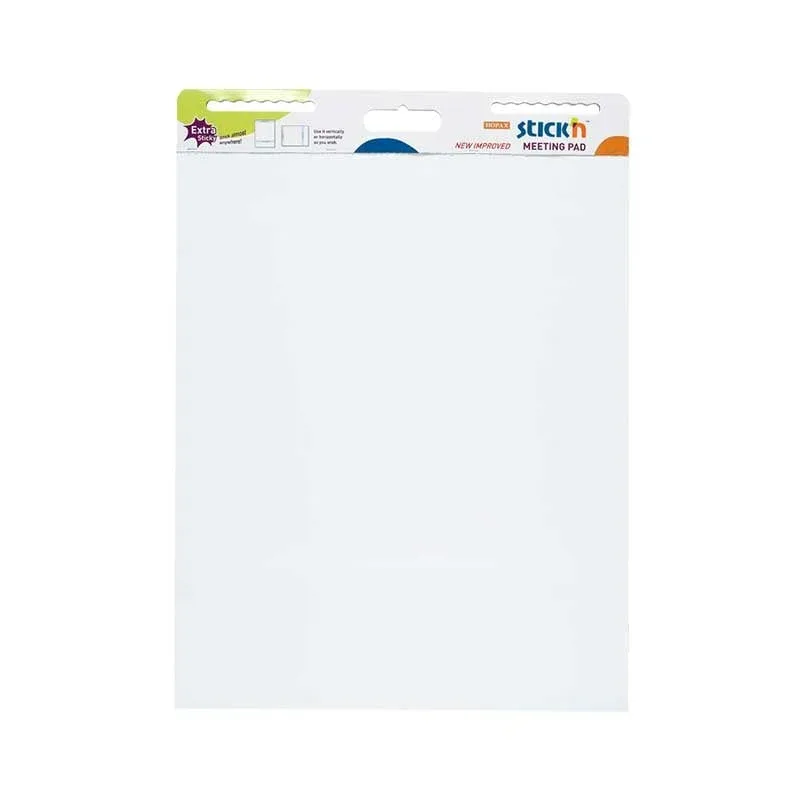 Stick’n Flipchart pad, autocolant, 762 x 635 mm, 30 coli, alb
